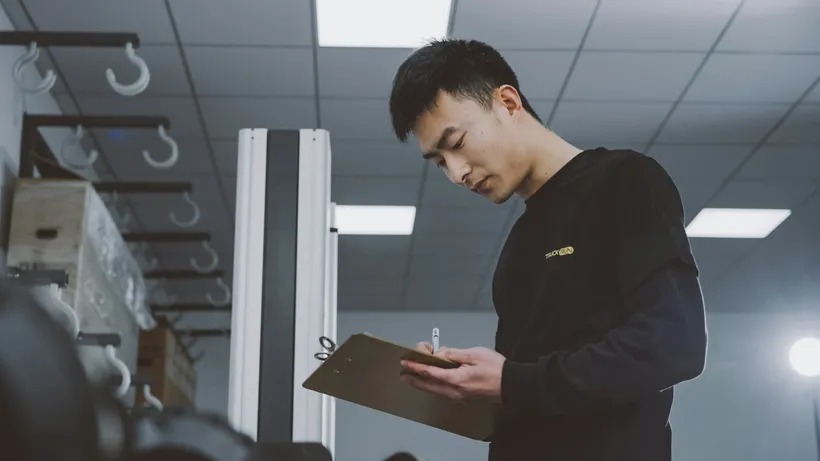 Eastway field agent during a factory visit